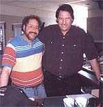 Matt Seinberg and Johnny Dark at WFLC-FM, 1998