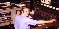 Don Kent at CBS Central Control, 1972