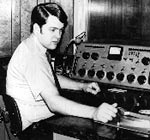 Dave at KFWR in San Angelo, Texas, 1971