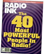 RADIO INK magazine cover July 1996, the 40 most powerful people in radio