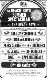 KRLA Beach Boys Concert Poster
