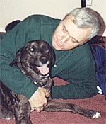 Richard Baugher with dog