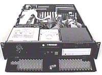 Picture of Server with front panel open and top off
